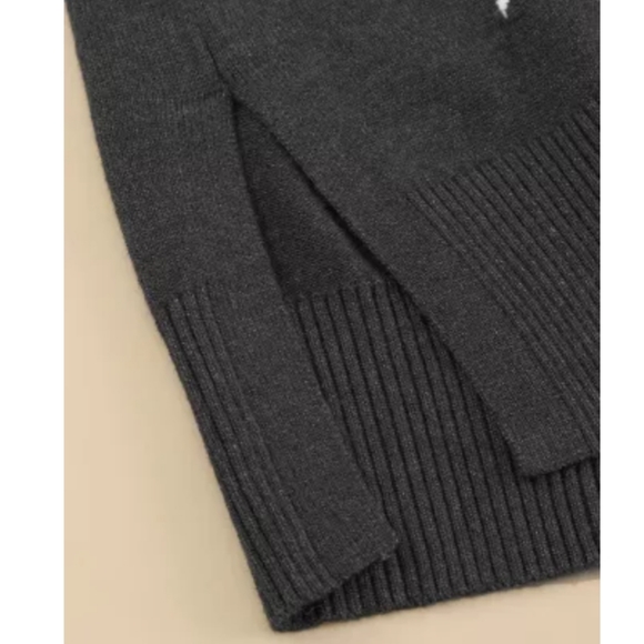 Priced $15 off today 2X left💥New boutique drop shoulder star turtleneck sweater - Picture 5 of 14